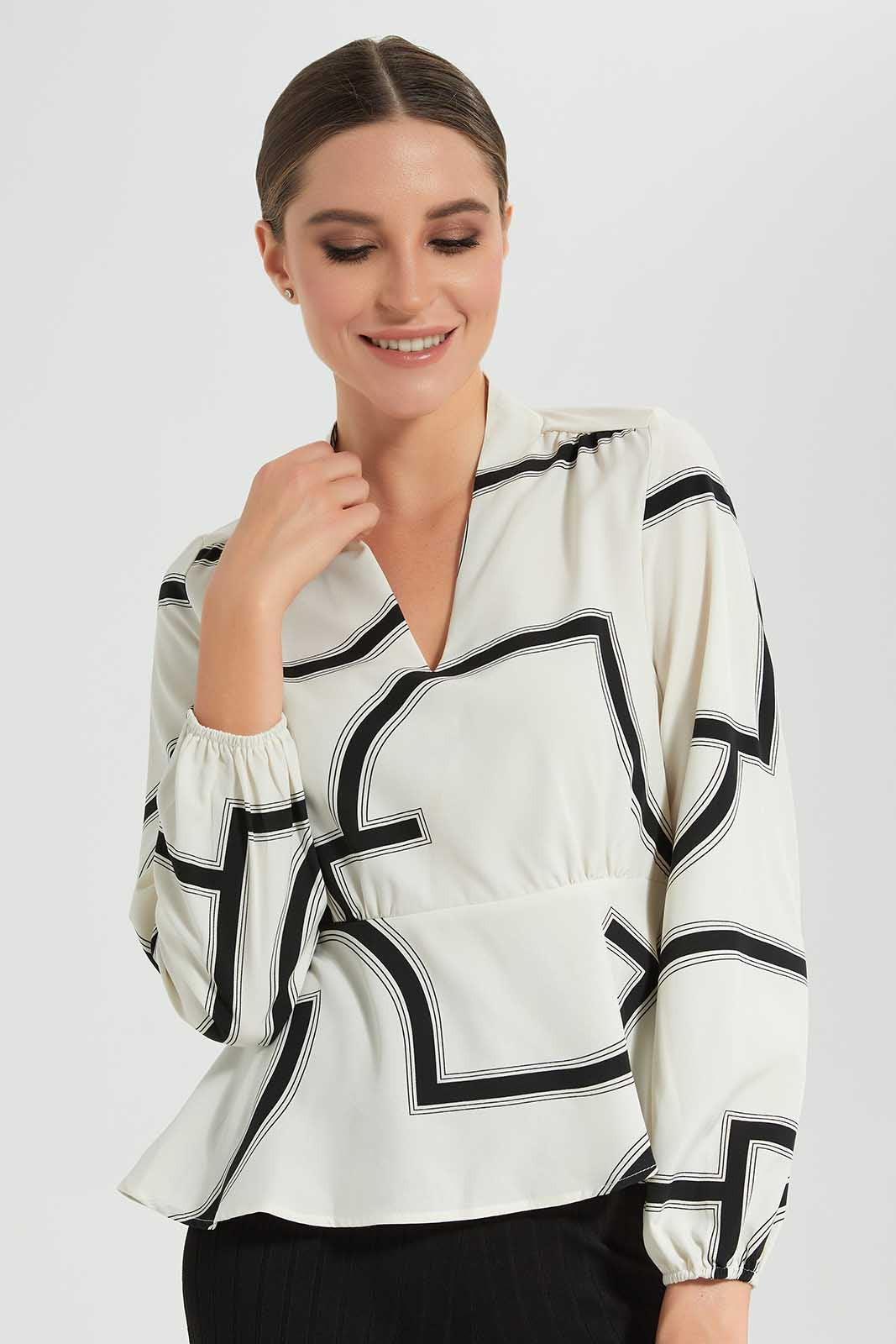 Redtag-Assorted-Front-Tie-Up-Wrap-Longsleeve-Top-Category:Blouses,-Colour:Assorted,-Deals:New-In,-Filter:Women's-Clothing,-LEC,-LEC-Blouses,-New-In-LEC,-Non-Sale,-S22D,-Section:Women-Women's-
