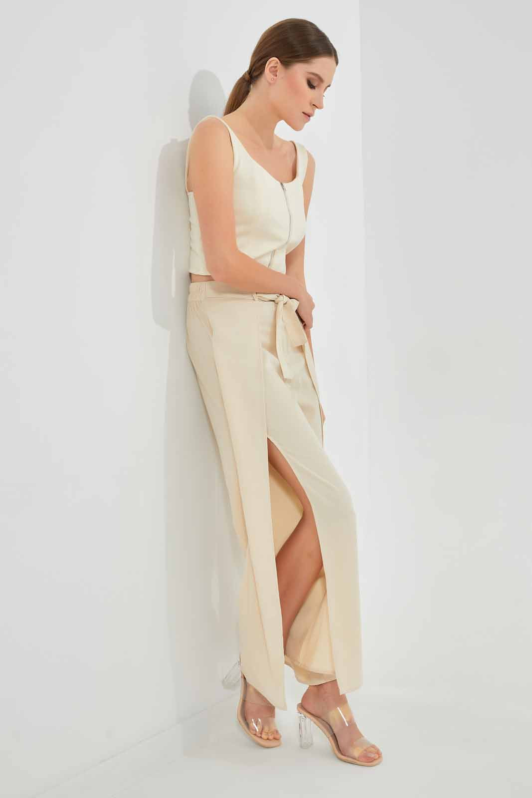 Redtag-Assorted-High-Waist-Front-Tie-Up-Pants-Trousers-Women's-
