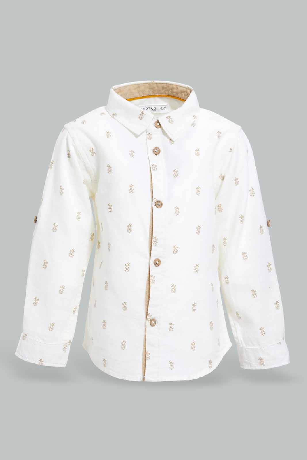Redtag-White-Printed-Long-Sleeve-Shirt-Category:Shirts,-Colour:White,-Deals:New-In,-Filter:Infant-Boys-(3-to-24-Mths),-INB-Shirts,-New-In-INB-APL,-Non-Sale,-S22D,-Section:Boys-(0-to-14Yrs)-Infant-Boys-3 to 24 Months