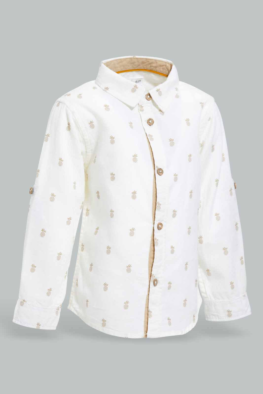 Redtag-White-Printed-Long-Sleeve-Shirt-Category:Shirts,-Colour:White,-Deals:New-In,-Filter:Infant-Boys-(3-to-24-Mths),-INB-Shirts,-New-In-INB-APL,-Non-Sale,-S22D,-Section:Boys-(0-to-14Yrs)-Infant-Boys-3 to 24 Months
