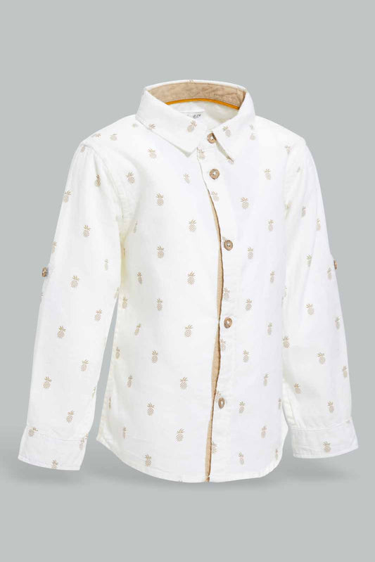 Redtag-White-Printed-Long-Sleeve-Shirt-Category:Shirts,-Colour:White,-Deals:New-In,-Filter:Infant-Boys-(3-to-24-Mths),-INB-Shirts,-New-In-INB-APL,-Non-Sale,-S22D,-Section:Boys-(0-to-14Yrs)-Infant-Boys-3 to 24 Months