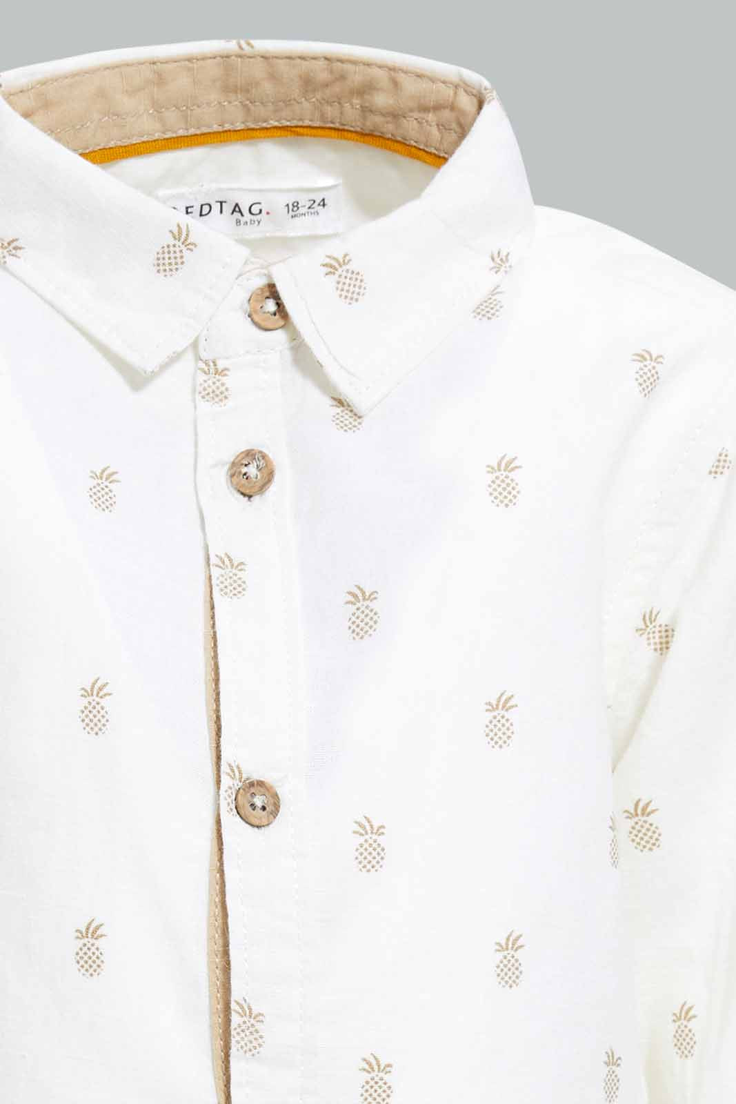 Redtag-White-Printed-Long-Sleeve-Shirt-Category:Shirts,-Colour:White,-Deals:New-In,-Filter:Infant-Boys-(3-to-24-Mths),-INB-Shirts,-New-In-INB-APL,-Non-Sale,-S22D,-Section:Boys-(0-to-14Yrs)-Infant-Boys-3 to 24 Months