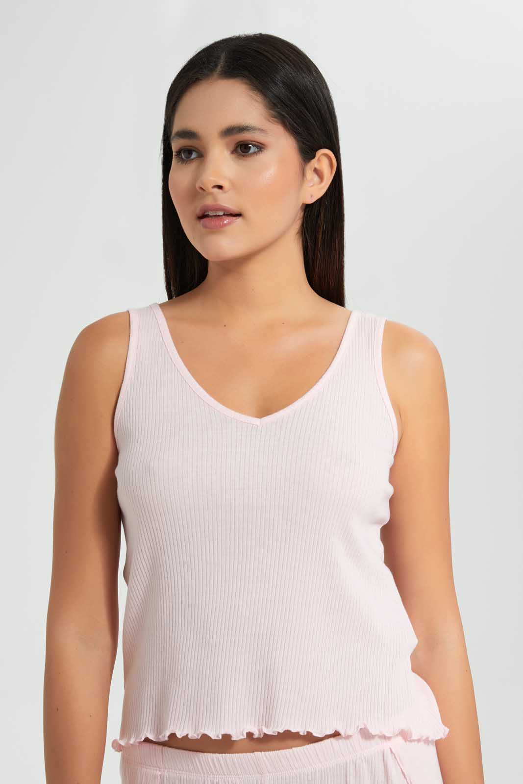 Redtag-Pink-Drop-Needle-Cami-Set-Cami-Sets-Women's-