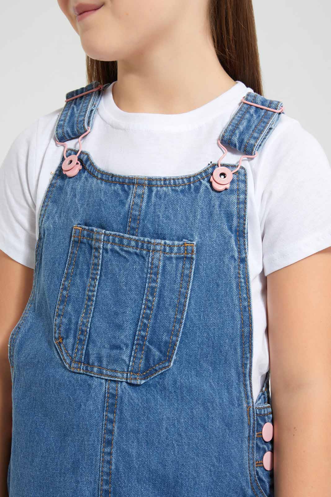 Redtag-Assorted-T-Shirt-&-Dress-Set-Dresses-Girls-2 to 8 Years