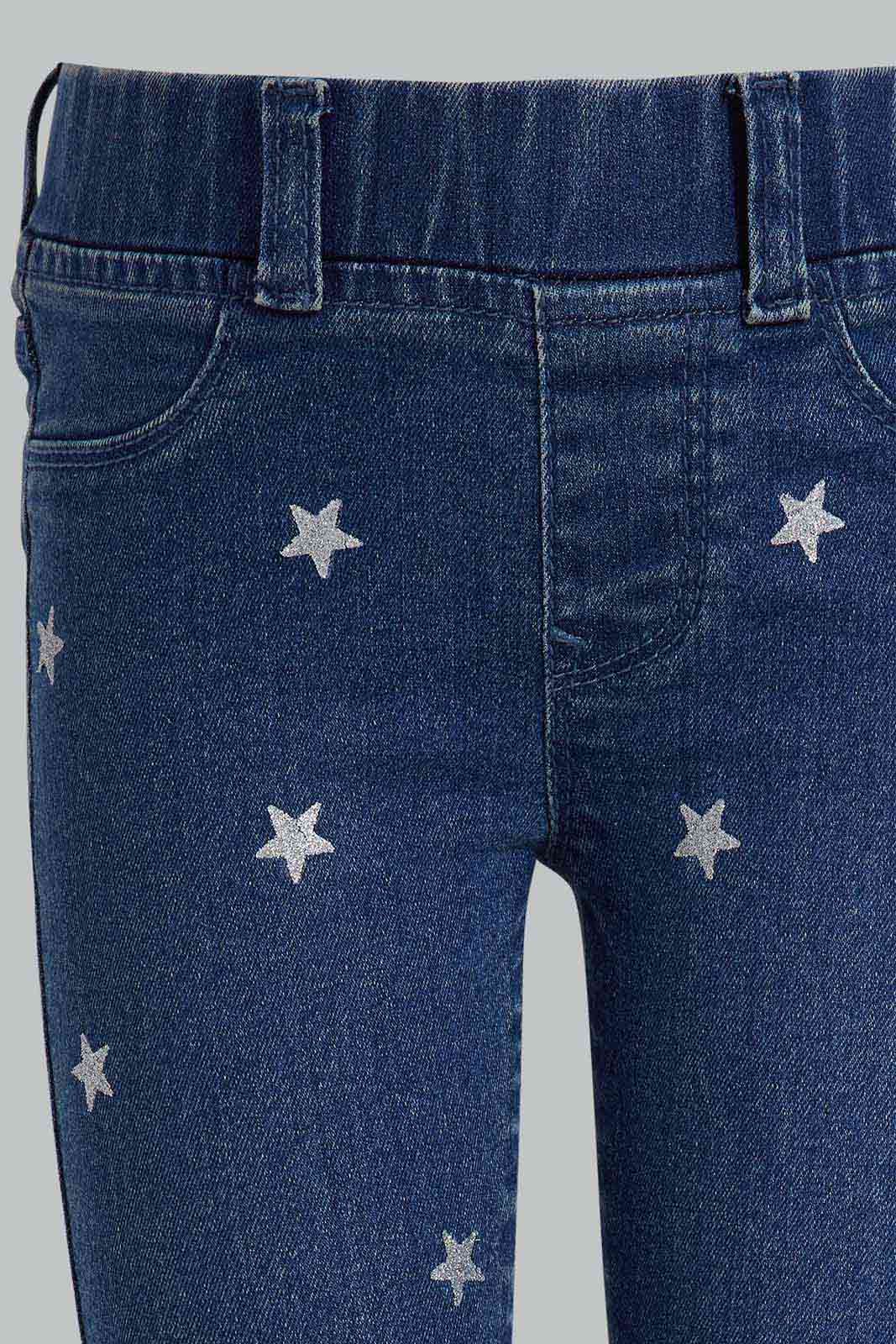 Redtag-Navy-Star-Print-Jeggings-For-Girls-APL,-Category:Jeans,-Colour:Navy,-Deals:New-In,-Filter:Girls-(2-to-8-Yrs),-GIR-Jeans,-New-In-GIR-APL,-Non-Sale,-S22D,-Section:Girls-(0-to-14Yrs)-Girls-2 to 8 Years