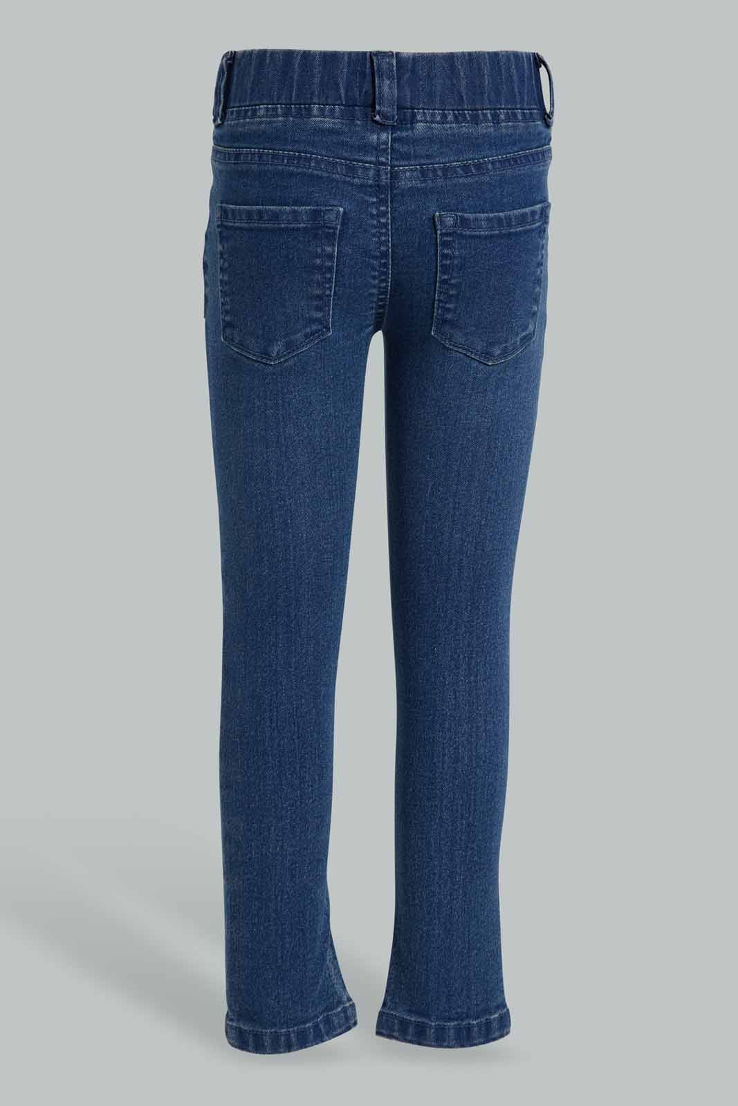Redtag-Navy-Star-Print-Jeggings-For-Girls-APL,-Category:Jeans,-Colour:Navy,-Deals:New-In,-Filter:Girls-(2-to-8-Yrs),-GIR-Jeans,-New-In-GIR-APL,-Non-Sale,-S22D,-Section:Girls-(0-to-14Yrs)-Girls-2 to 8 Years