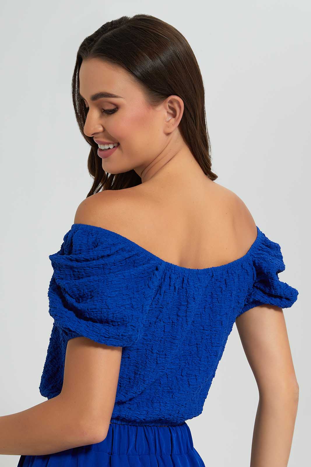 Redtag-Royal-Blue-Crop-Top-Category:Tops,-Colour:Royal,-Deals:New-In,-Filter:Women's-Clothing,-LDC,-LDC-Tops,-New-In-LDC,-Non-Sale,-Section:Women,-W22O-Women's-