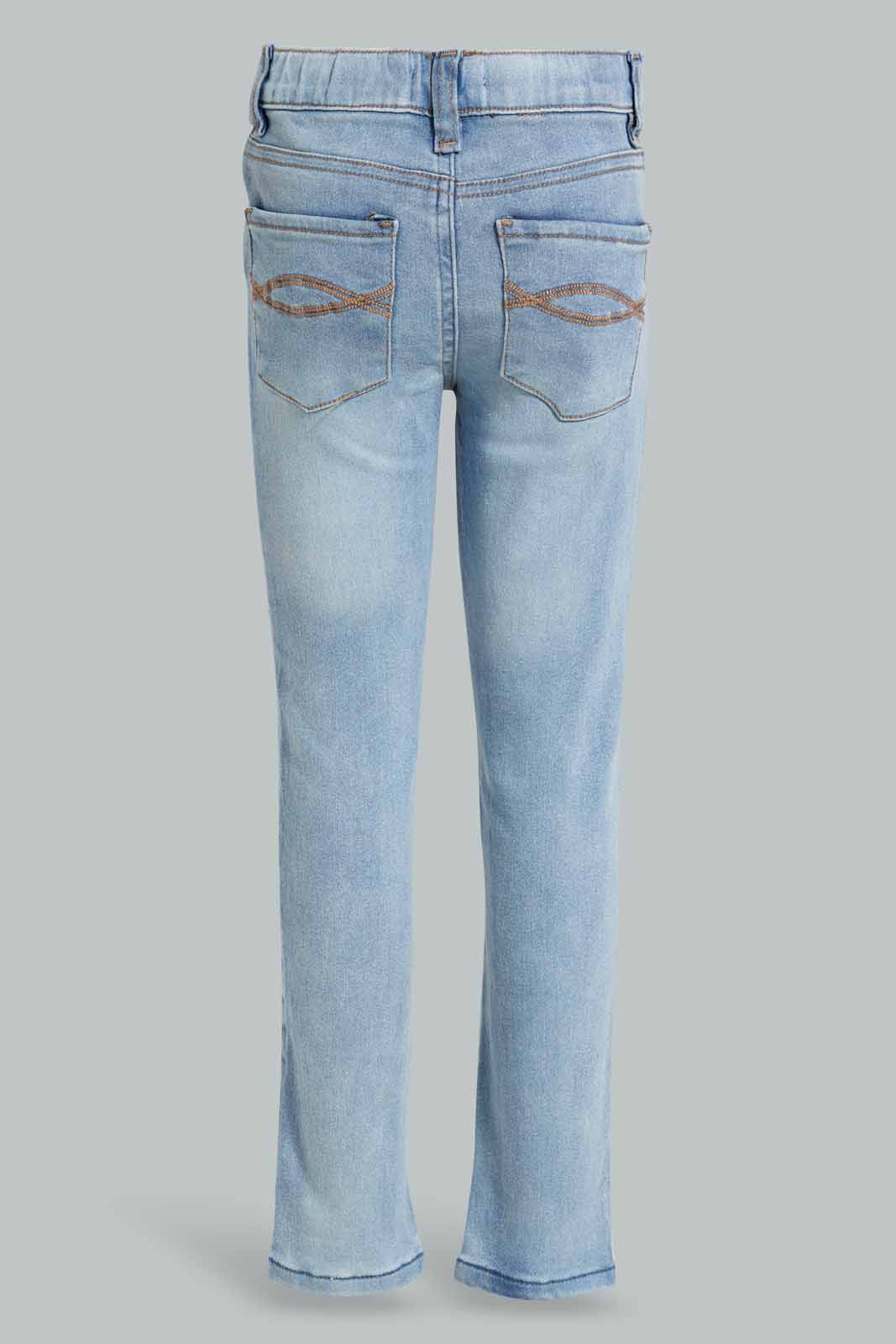 Redtag-Lt.-Wash-Girls-Jegging-Category:Jeans,-Colour:Light-Wash,-Deals:New-In,-Filter:Girls-(2-to-8-Yrs),-GIR-Jeans,-New-In-GIR-APL,-Non-Sale,-Section:Girls-(0-to-14Yrs),-W22O-Girls-2 to 8 Years
