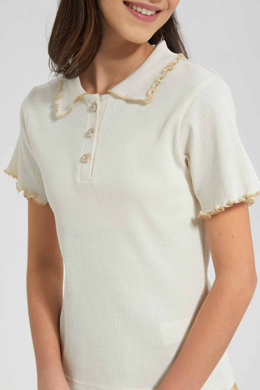 Redtag-Gold-Pleated-Skirt-Category:Skirts,-Colour:Gold,-Deals:New-In,-Festive,-Filter:Senior-Girls-(9-to-14-Yrs),-GSR-Skirts,-New-In-GSR-APL,-Non-Sale,-Section:Girls-(0-to-14Yrs),-W22O-Senior-Girls-9 to 14 Years