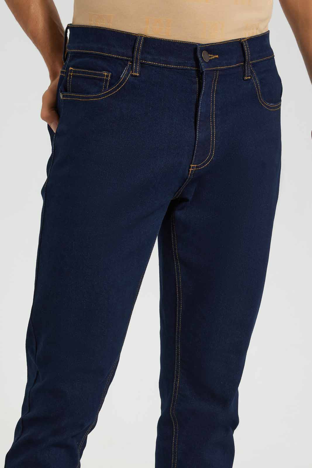Redtag-Rines-Wash-5-Pocket-Denim-Jean-Category:Jeans,-Colour:Dark-Wash,-Deals:New-In,-EID,-Filter:Men's-Clothing,-Men-Jeans,-New-In-Men,-Non-Sale,-Section:Men,-W22O-Men's-