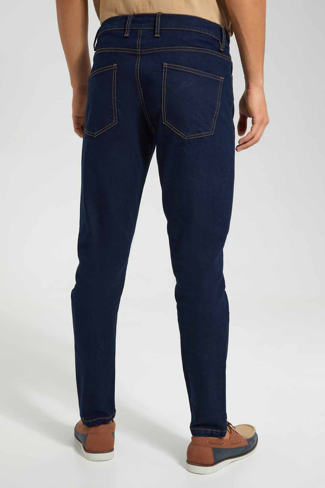 Redtag-Rines-Wash-5-Pocket-Denim-Jean-Category:Jeans,-Colour:Dark-Wash,-Deals:New-In,-EID,-Filter:Men's-Clothing,-Men-Jeans,-New-In-Men,-Non-Sale,-Section:Men,-W22O-Men's-