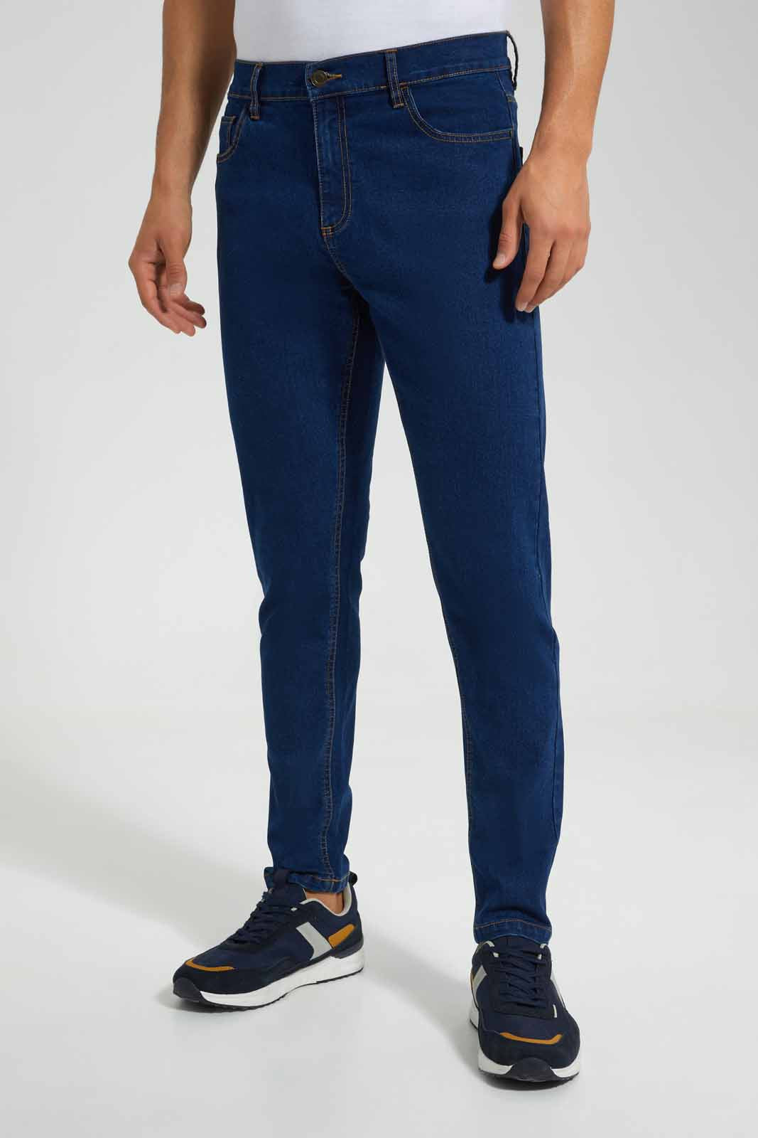 Redtag-Black-5-Pocket-denim-Jean-Category:Jeans,-Colour:Black,-Deals:New-In,-EID,-Filter:Men's-Clothing,-Men-Jeans,-New-In-Men,-Non-Sale,-Section:Men,-W22O-Men's-