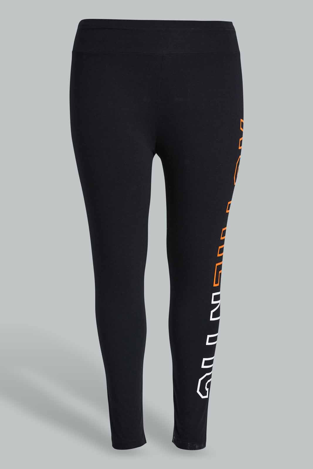 Redtag-Black-Printed-Skinny-Capri-Legging-For-Women-Category:Leggings,-Colour:Black,-Deals:New-In,-Filter:Women's-Clothing,-New-In-Women-APL,-Non-Sale,-S22D,-Section:Women,-Women-Leggings-Women's-