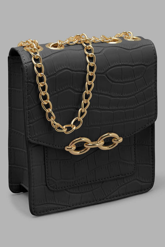 Redtag-Black-Textures-Mobile-Pouches-Category:Bags,-Colour:Black,-Deals:New-In,-Filter:Women's-Accessories,-New-In-Women-ACC,-Non-Sale,-Section:Women,-W22O,-Women-Bags-Women-