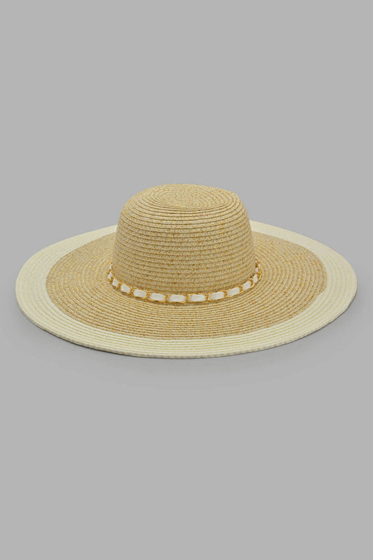 Redtag-Beige-Embellished-Hat-Category:Caps-&-Hats,-Colour:Beige,-Filter:Women's-Accessories,-New-In,-New-In-Women-ACC,-Non-Sale,-Section:Women,-W22O,-Women-Caps-&-Hats-Women-