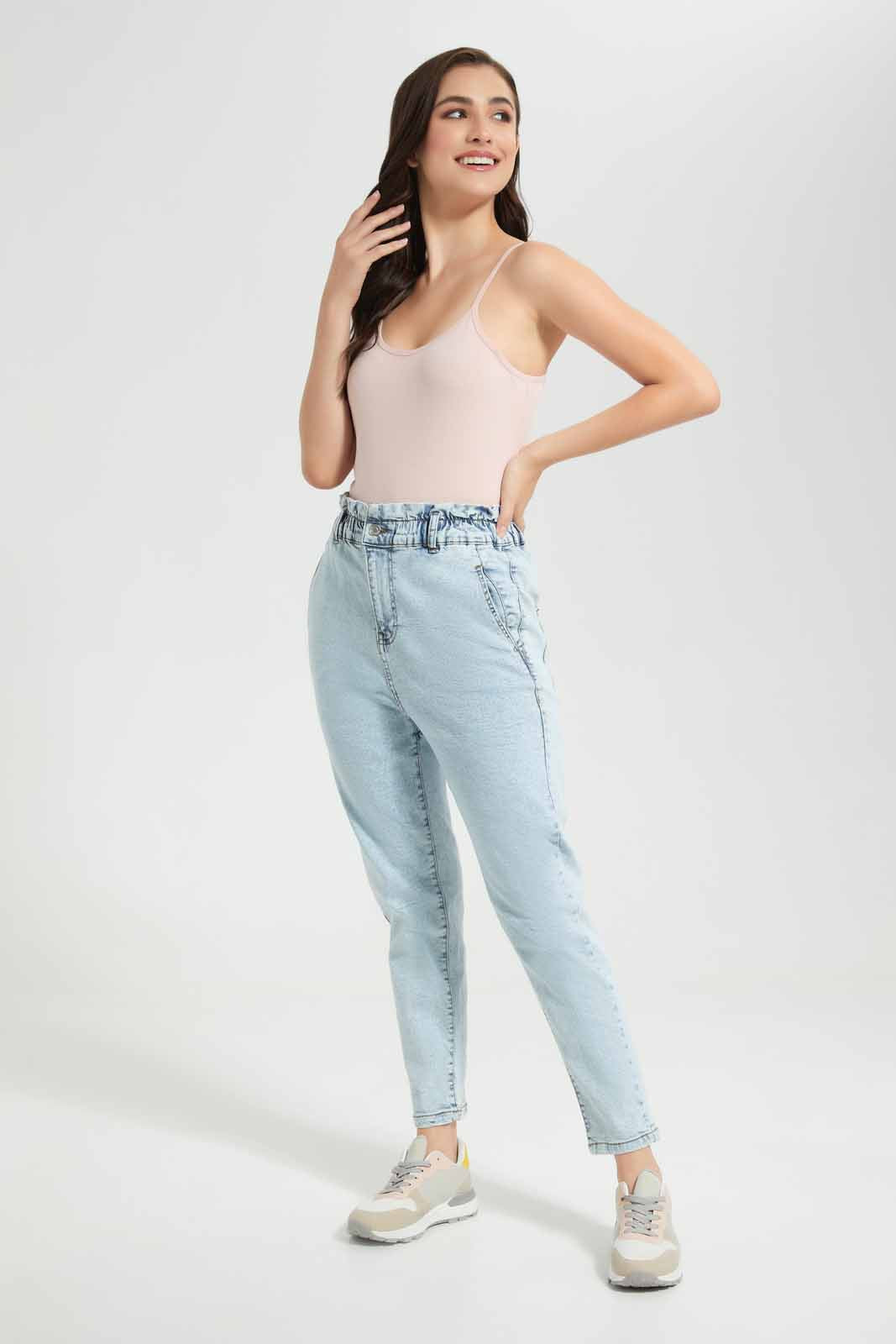 Redtag-Light-Wash-Baggy-Fit-Jean-Category:Jeans,-Colour:Light-Wash,-Deals:New-In,-Filter:Women's-Clothing,-New-In-Women,-Non-Sale,-S22D,-Section:Women,-TBL,-Women-Jeans-Women's-