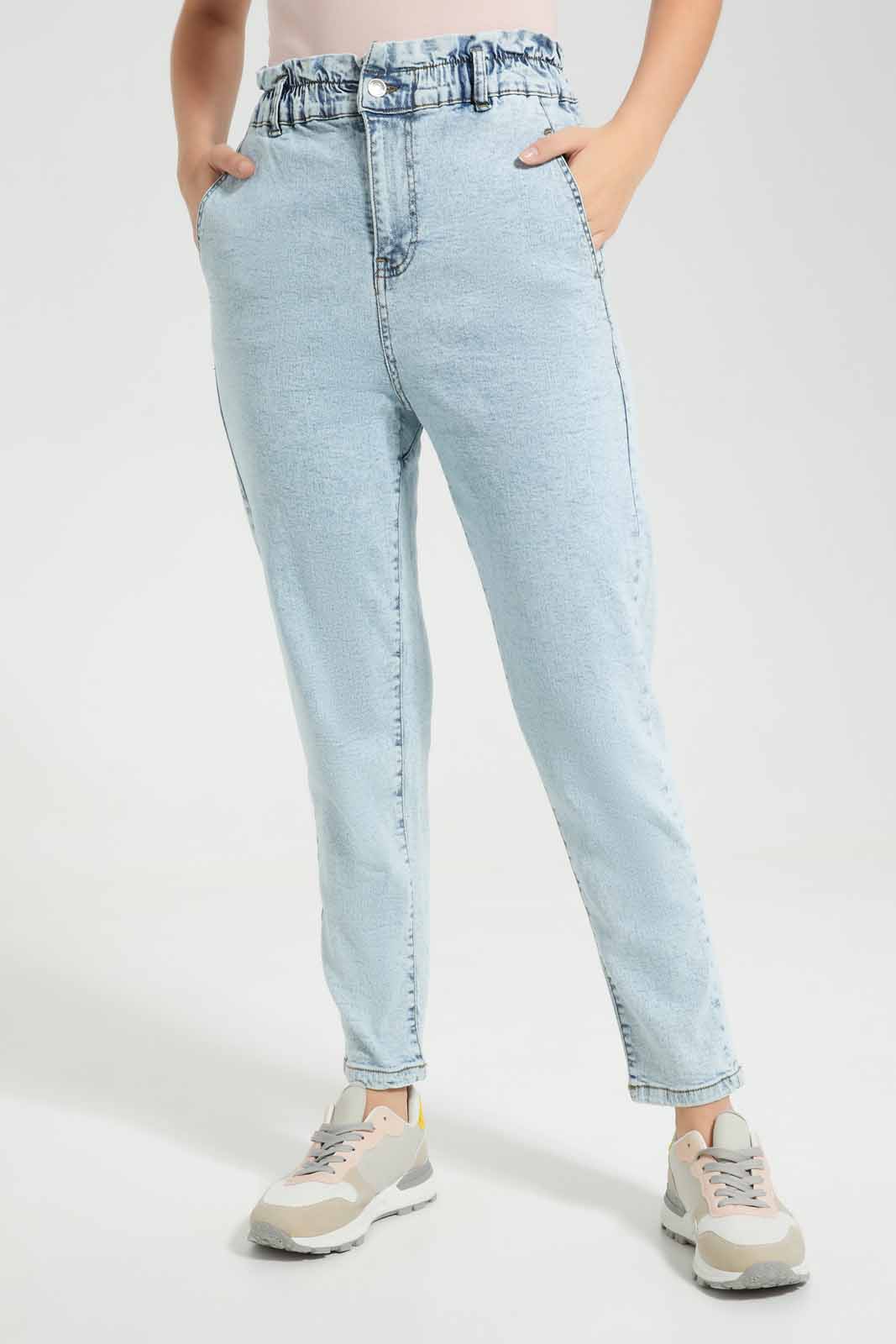 Redtag-Light-Wash-Baggy-Fit-Jean-Category:Jeans,-Colour:Light-Wash,-Deals:New-In,-Filter:Women's-Clothing,-New-In-Women,-Non-Sale,-S22D,-Section:Women,-TBL,-Women-Jeans-Women's-