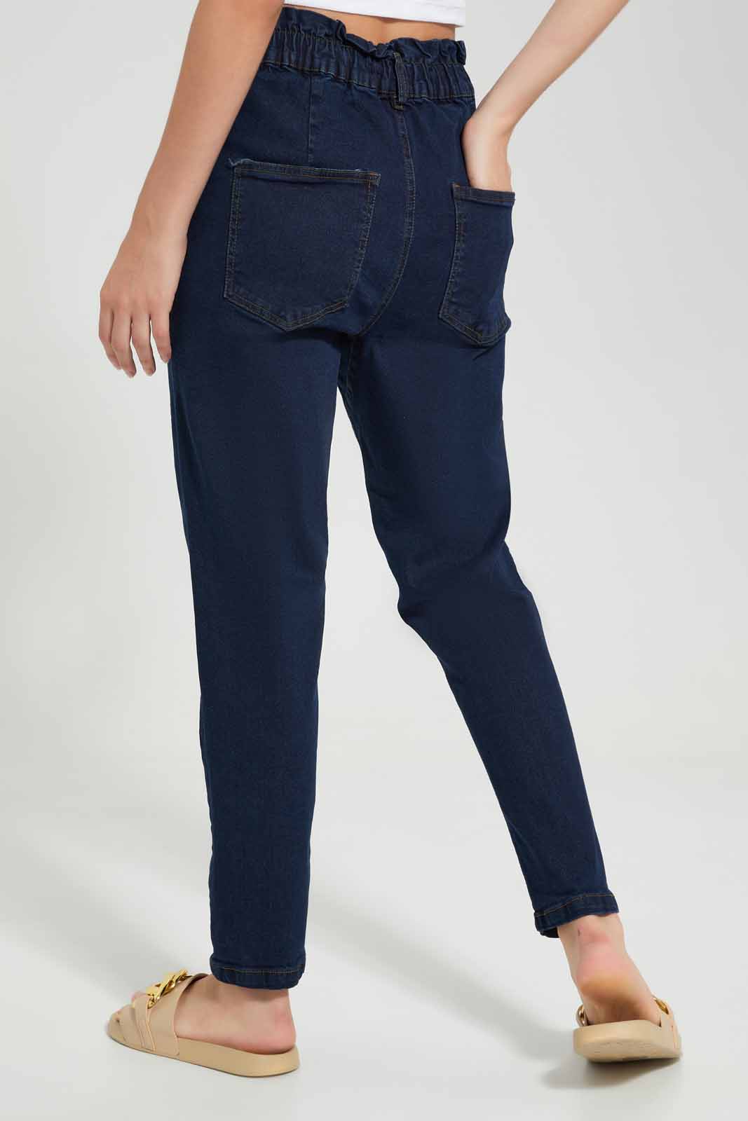 Redtag-Darkwash-Baggy-Fit-Jean-Category:Jeans,-Colour:Dark-Wash,-Deals:New-In,-Filter:Women's-Clothing,-New-In-Women-APL,-Non-Sale,-S22D,-Section:Women,-TBL,-Women-Jeans-Women's-