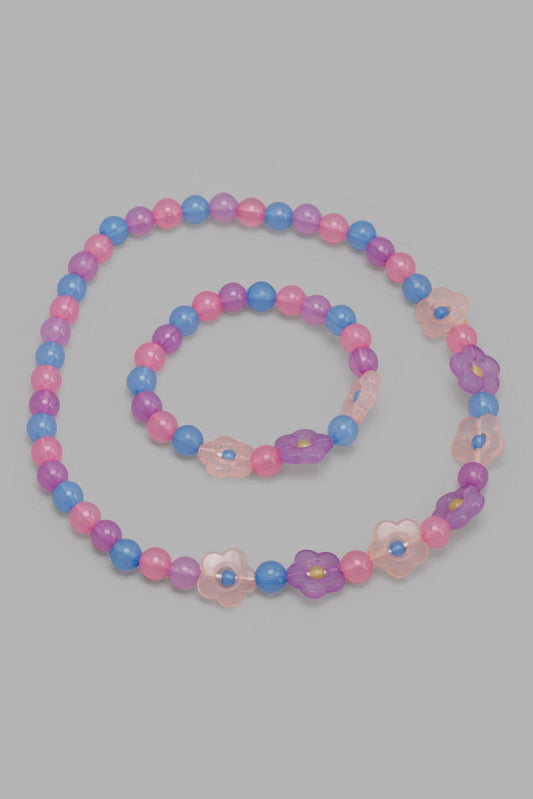 Redtag-Necklace-&-Bracelet-Set-Category:Jewellery,-Colour:Assorted,-Filter:Girls-Accessories,-GIR-Jewellery,-New-In,-New-In-GIR-ACC,-Non-Sale,-S22C,-Section:Girls-(0-to-14Yrs)-Girls-