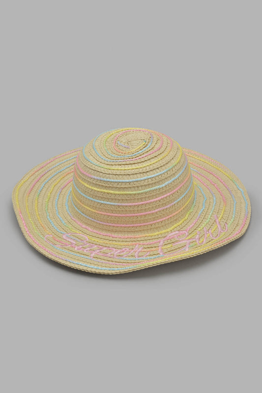 Redtag-Beige-Multicolour-Hats-Category:Caps-&-Hats,-Colour:Assorted,-Filter:Girls-Accessories,-GIR-Caps-&-Hats,-New-In,-New-In-GIR-ACC,-Non-Sale,-Section:Girls-(0-to-14Yrs),-W22O-Girls-