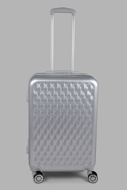 Silver Hard Trolley Luggage (24 Inch)