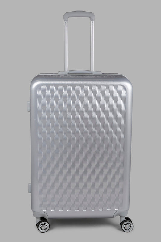 Silver Hard Trolley Luggage (28 Inch)