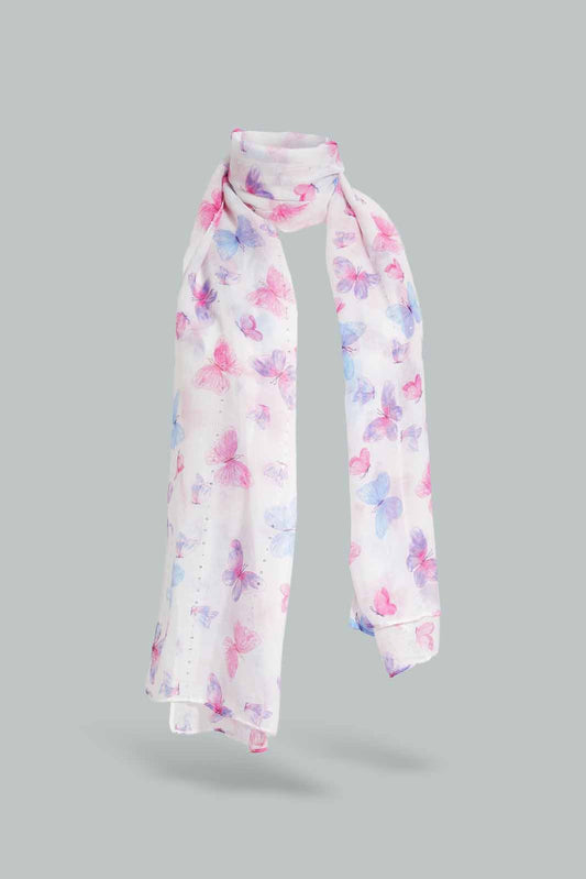 Redtag-Multicolour-Printed-Scarf-Category:Scarves,-Colour:Assorted,-Filter:Girls-Accessories,-GIR-Scarves,-New-In,-New-In-GIR-ACC,-Non-Sale,-Section:Girls-(0-to-14Yrs),-W22O-Girls-