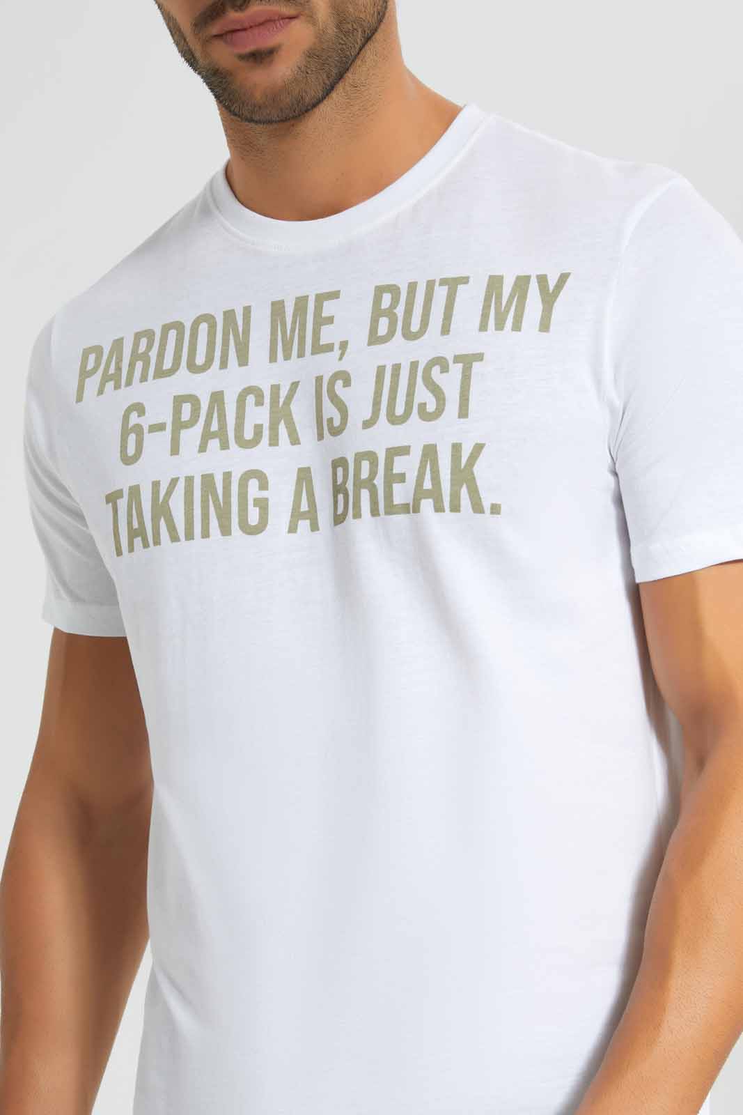 Redtag-White-Graphic-T-Shirt-Category:T-Shirts,-Colour:White,-Deals:New-In,-Filter:Men's-Clothing,-Men-T-Shirts,-New-In-Men,-Non-Sale,-S22D,-Section:Men,-TBL-Men's-