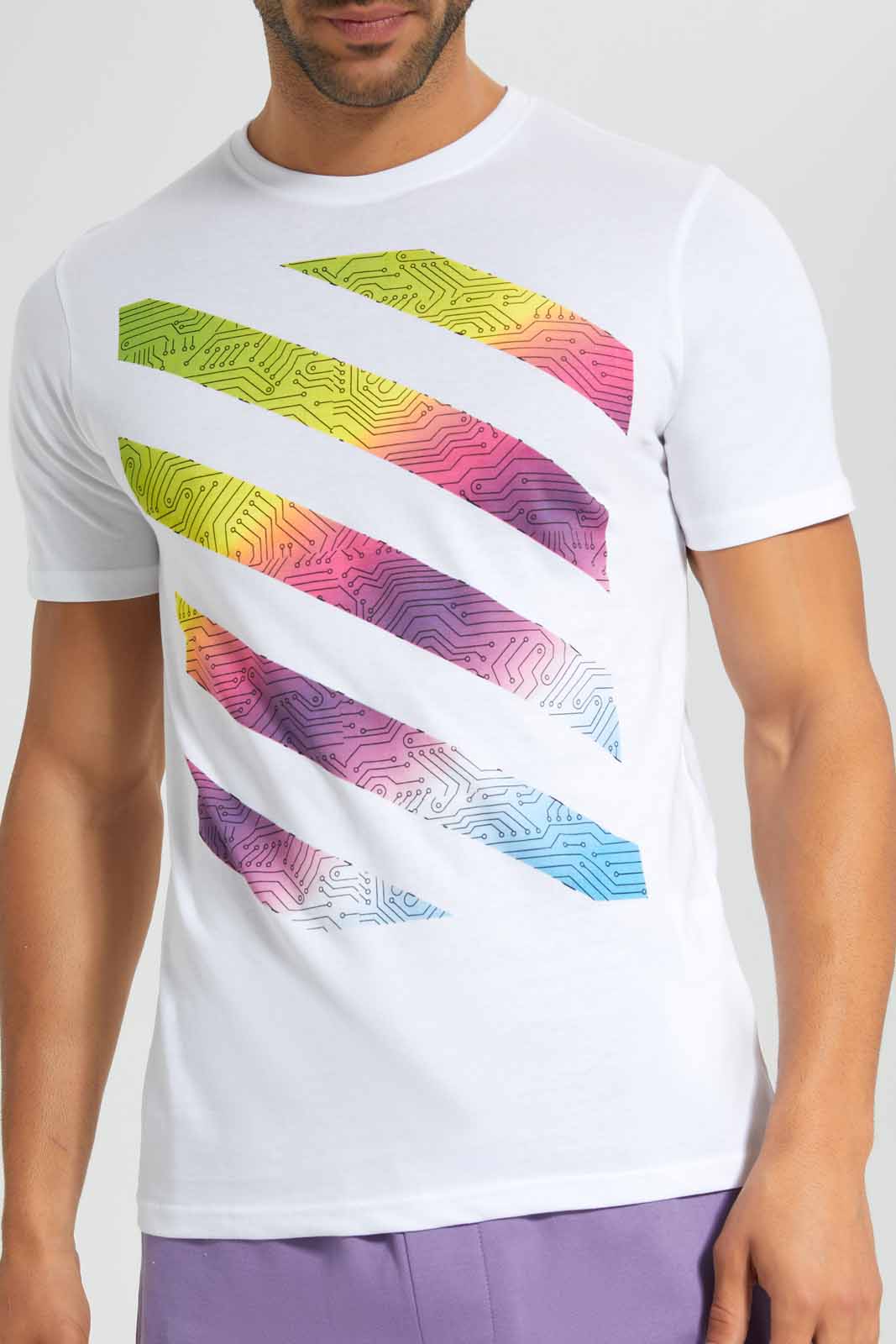 Redtag-White-Graphic-T-Shirt-Category:T-Shirts,-Colour:White,-Deals:New-In,-Filter:Men's-Clothing,-Men-T-Shirts,-New-In-Men,-Non-Sale,-S22D,-Section:Men,-TBL-Men's-