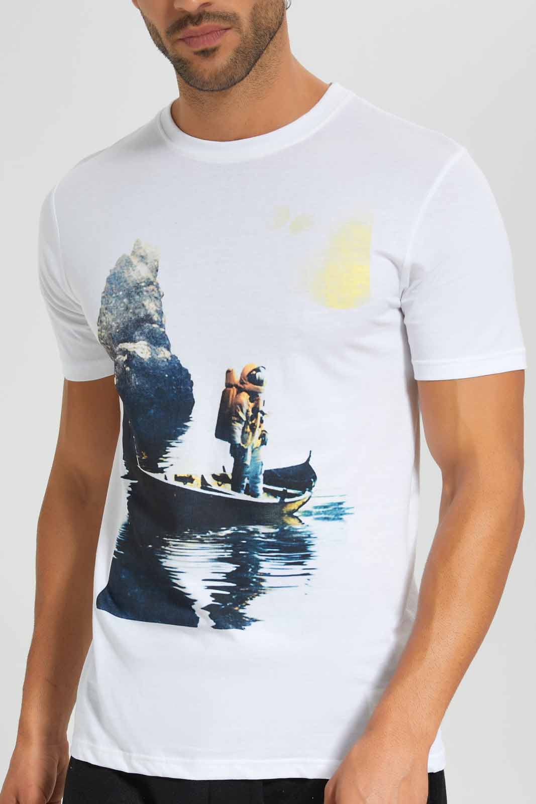 Redtag-White-Graphic-T-Shirt-Category:T-Shirts,-Colour:White,-Deals:New-In,-Filter:Men's-Clothing,-Men-T-Shirts,-New-In-Men,-Non-Sale,-S22D,-Section:Men,-TBL-Men's-