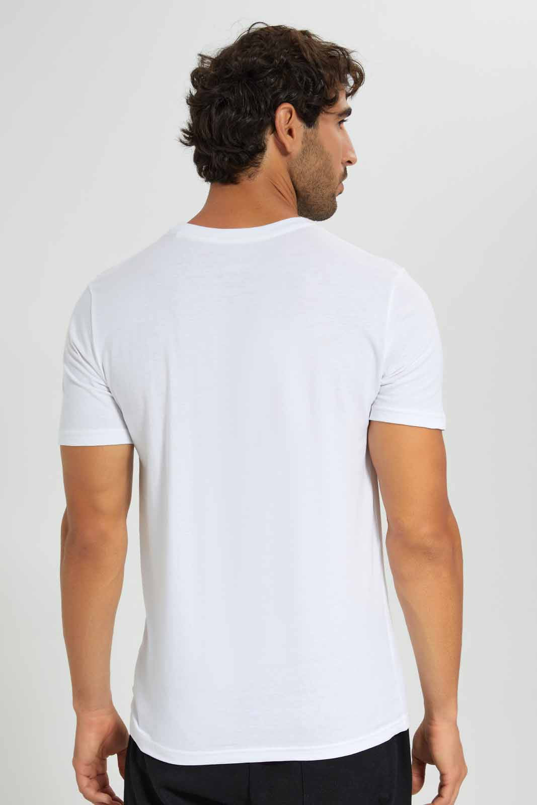 Redtag-White-Graphic-T-Shirt-Category:T-Shirts,-Colour:White,-Deals:New-In,-Filter:Men's-Clothing,-Men-T-Shirts,-New-In-Men,-Non-Sale,-S22D,-Section:Men,-TBL-Men's-