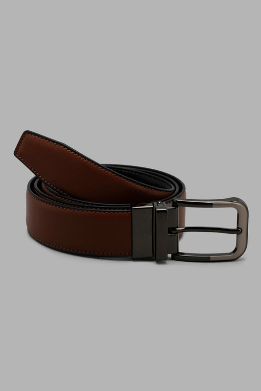 Redtag-Tan-And-Black-Belt-With-Twist-Buckle-Category:Belts,-Colour:Assorted,-Filter:Men's-Accessories,-Men-Belts,-New-In,-New-In-Men-ACC,-Non-Sale,-Section:Men,-W22A-Men's-