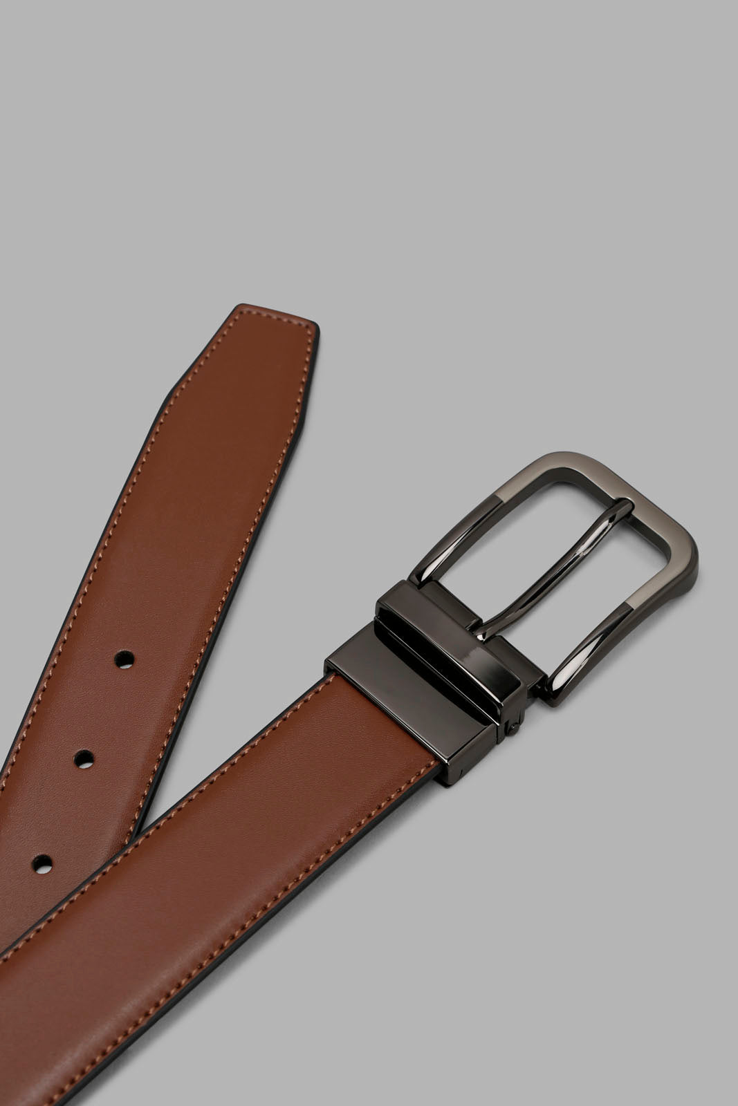 Redtag-Tan-And-Black-Belt-With-Twist-Buckle-Category:Belts,-Colour:Assorted,-Filter:Men's-Accessories,-Men-Belts,-New-In,-New-In-Men-ACC,-Non-Sale,-Section:Men,-W22A-Men's-
