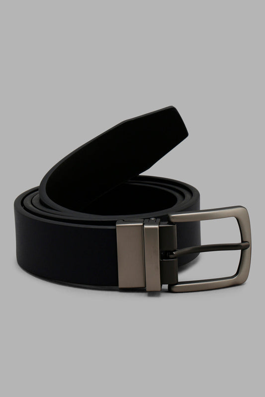 Redtag-Navy-And-Black-Belt-With-Twist-Buckle-Category:Belts,-Colour:Assorted,-Filter:Men's-Accessories,-Men-Belts,-New-In,-New-In-Men-ACC,-Non-Sale,-Section:Men,-W22A-Men's-