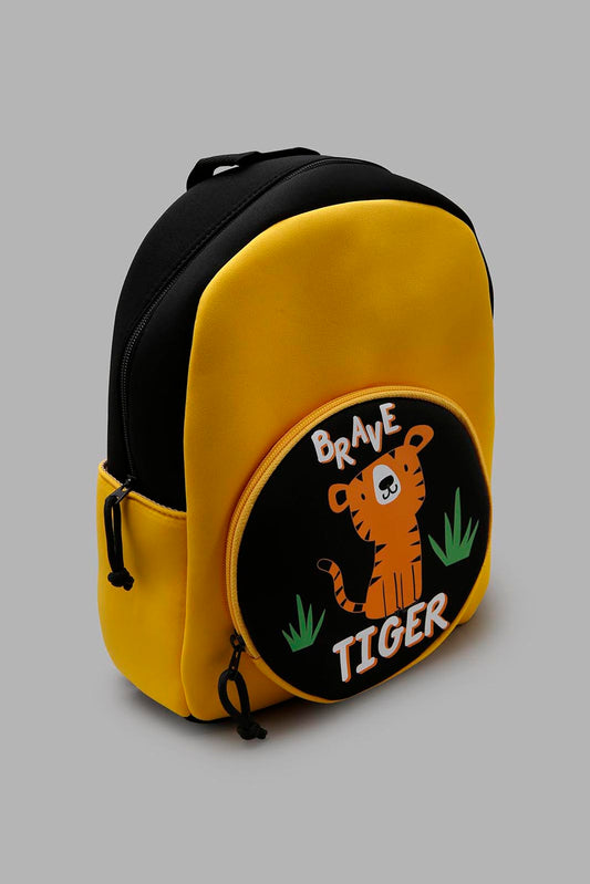 Redtag-Yellow-And-Black-Character-Printed-Backpack-BOY-Bags,-Category:Bags,-CHR,-Colour:Assorted,-Filter:Boys-Accessories,-New-In,-New-In-BOY-ACC,-Non-Sale,-Section:Boys-(0-to-14Yrs),-W22O-Boys-