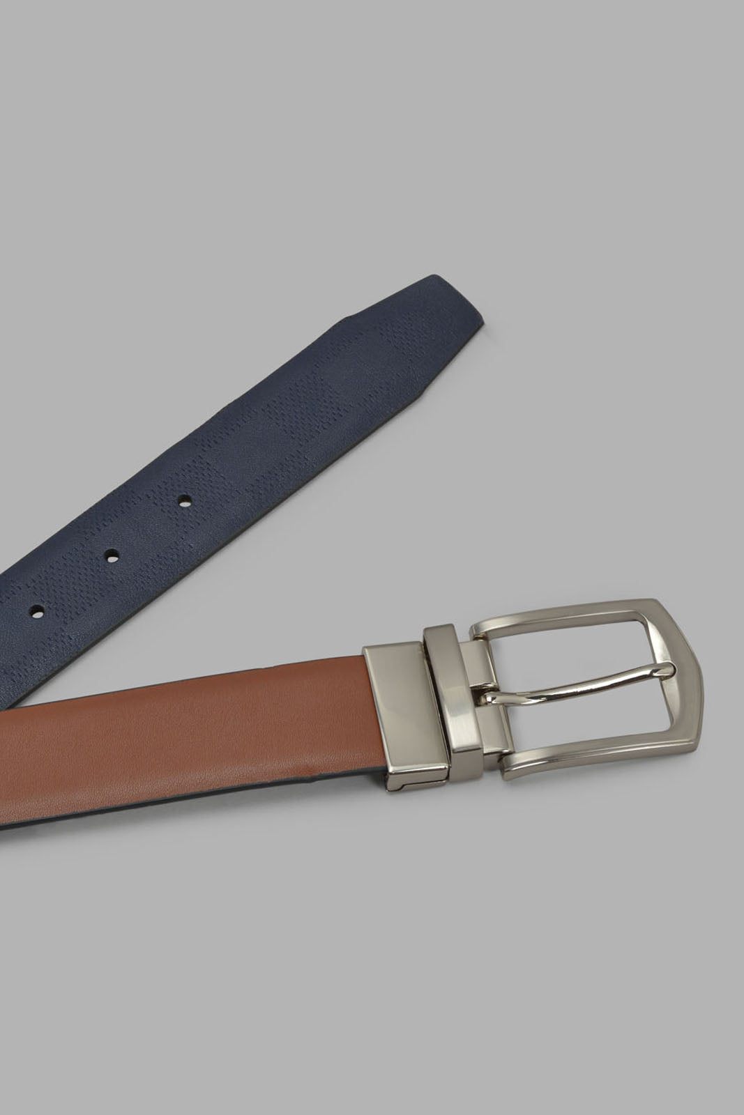 Redtag-Tan-And-Navy-Belt-With-Twist-Buckle-Category:Belts,-Colour:Assorted,-Filter:Men's-Accessories,-Men-Belts,-New-In,-New-In-Men-ACC,-Non-Sale,-S22C,-Section:Men-Men's-
