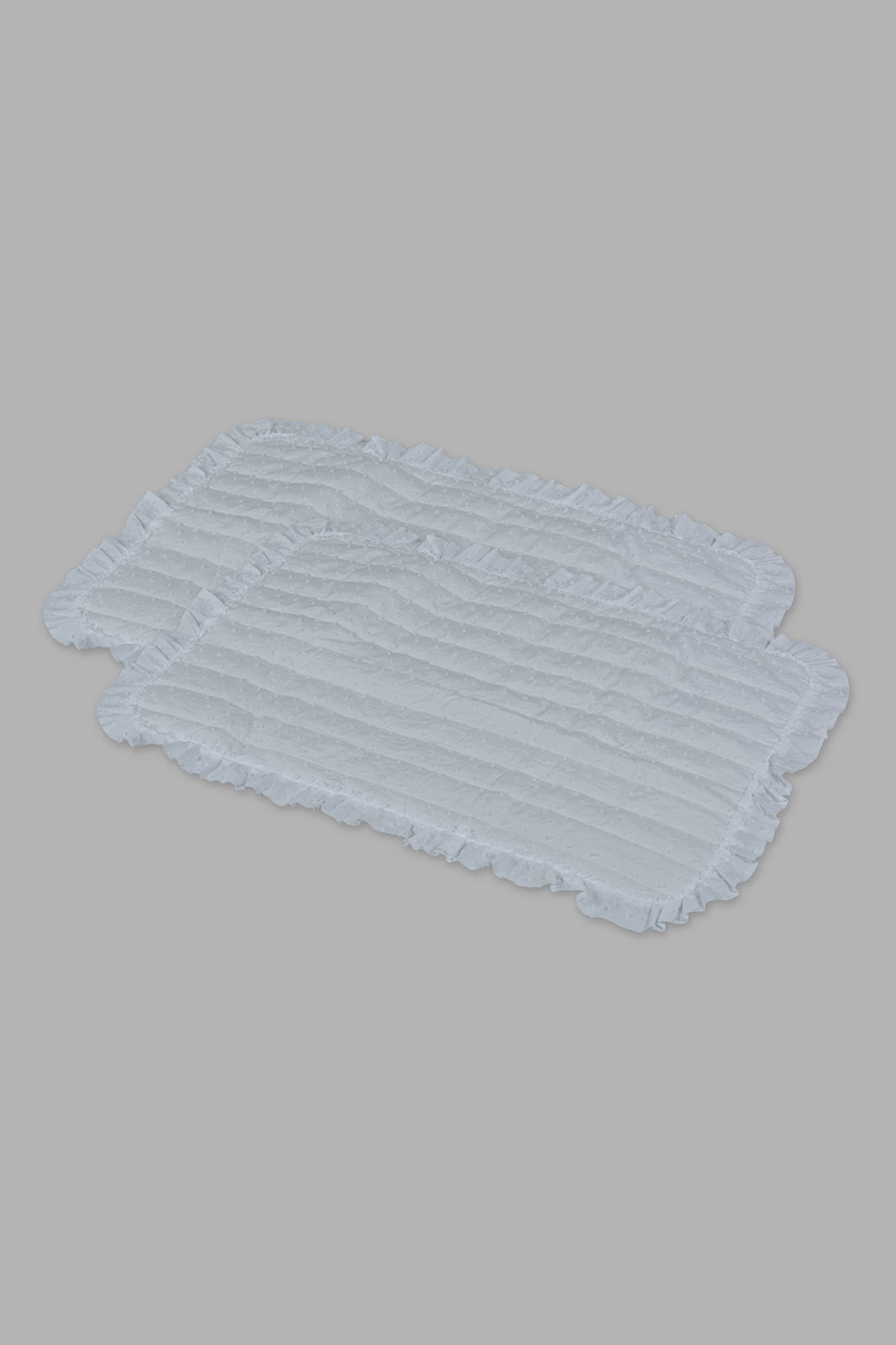 Redtag-Ivory-Swiss-Dot-3-Pieces-Bedspread-Set-(Double-Size)-Category:Bedspreads,-Colour:Ivory,-Deals:New-In,-Filter:Home-Bedroom,-HMW-BED-Bedspreads,-Naya,-New-In-HMW-BED,-Non-Sale,-Section:Homewares,-W22O-Home-Bedroom-