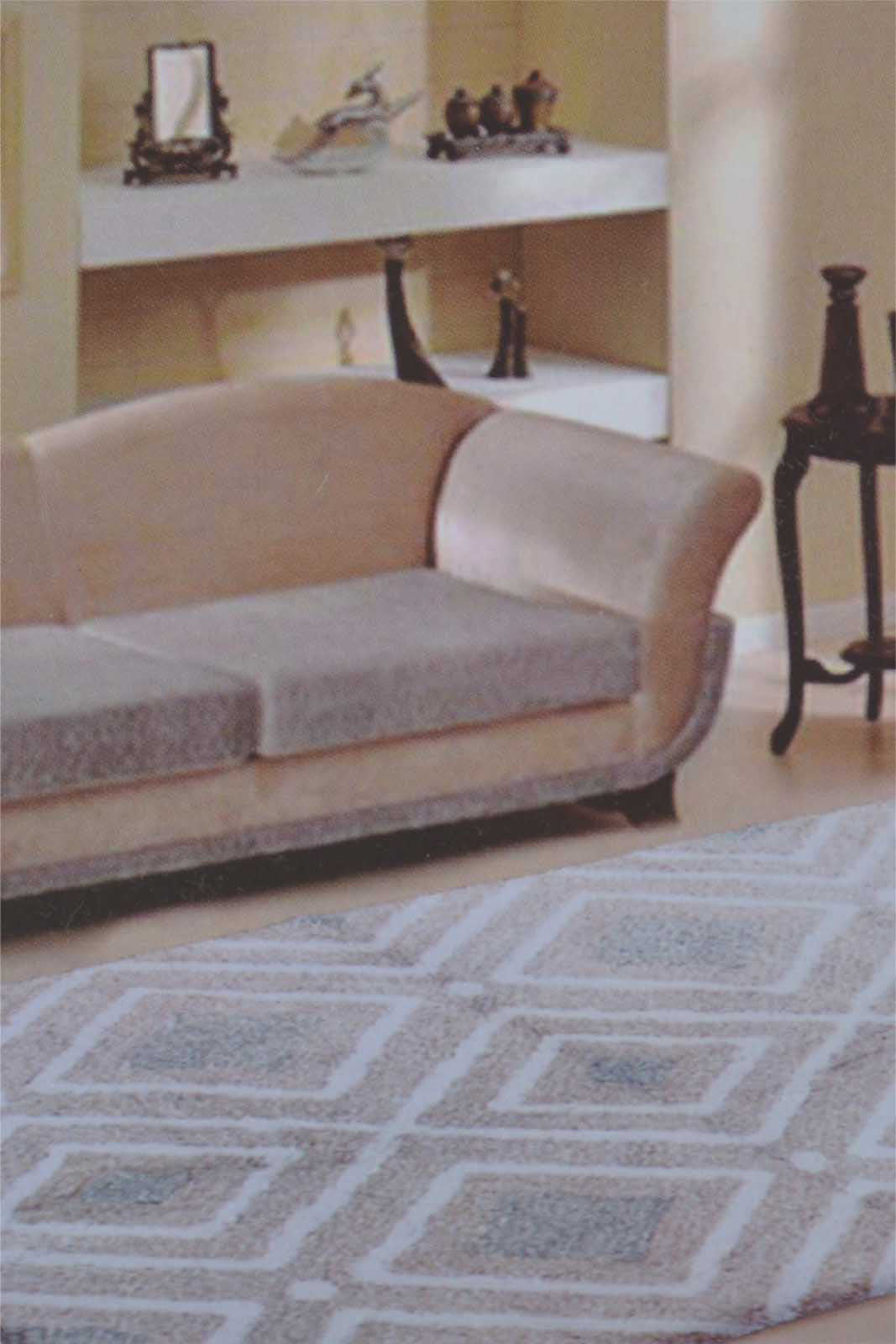 Redtag-Grey-Diamond-Pattern-Tufted-Rug-Category:Rugs,-Colour:Grey,-Deals:New-In,-Filter:Home-Decor,-HMW-HOM-Rugs-&-Door-Mats,-Naya,-New-In-HMW-HOM,-Non-Sale,-S22C,-Section:Homewares-Home-Decor-