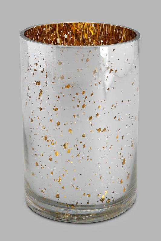 Redtag-Gold-Mercury-Effect-Glass-Candle-Holder-L-Category:Candles-&-Fragrances,-Colour:Gold,-Deals:New-In,-Filter:Home-Decor,-HMW-HOM-Decorative-Accessories,-New-In-HMW-HOM,-Non-Sale,-Section:Homewares,-W22O-Home-Decor-