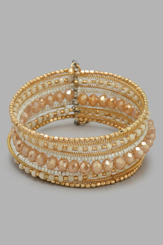 Redtag-Gold---Embellished-Cuff-Category:Jewellery,-Colour:Gold,-Filter:Women's-Accessories,-New-In,-New-In-Women-ACC,-Non-Sale,-S22C,-Section:Women,-Women-Jewellery-Women-