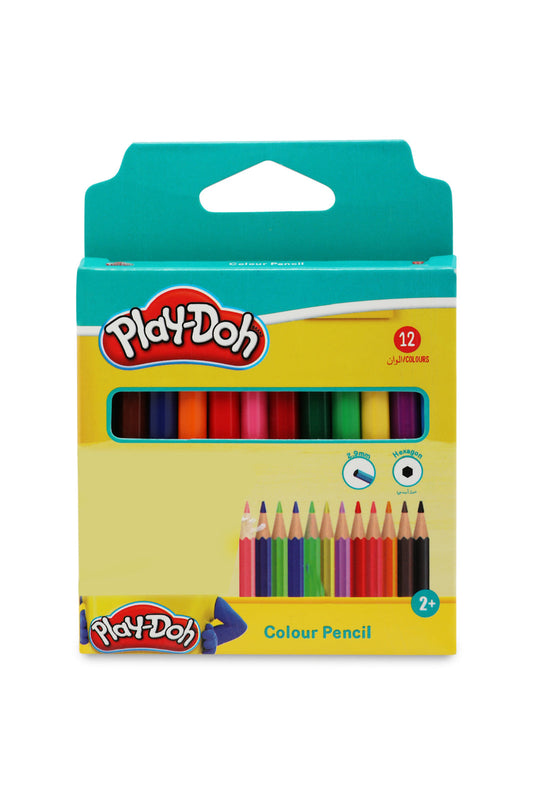 Redtag-12-Colours-Half-Size-Colour-Pencil-Category:Stationery,-Colour:Yellow,-Filter:Travel-Accessories,-IMP-Stationery,-New-In,-New-In-IMP-ACC,-Non-Sale,-Section:Homewares,-W22A-Home-Accessories-