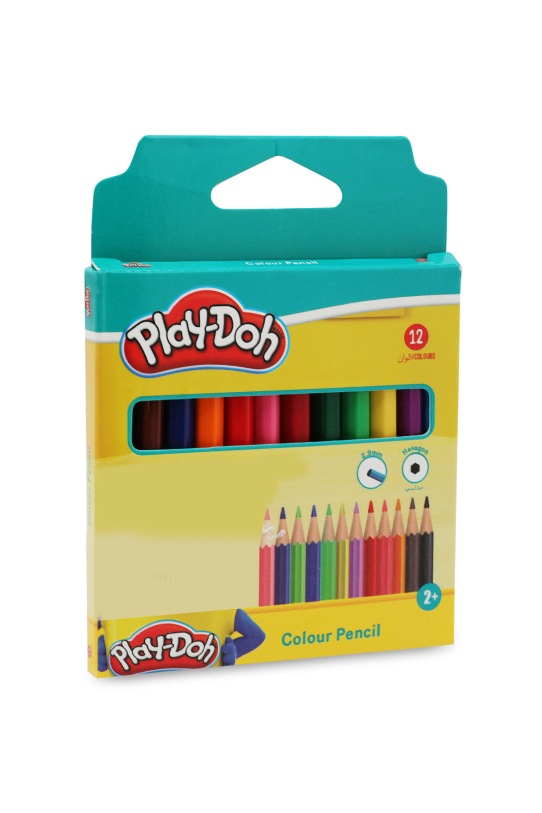 Redtag-12-Colours-Half-Size-Colour-Pencil-Category:Stationery,-Colour:Yellow,-Filter:Travel-Accessories,-IMP-Stationery,-New-In,-New-In-IMP-ACC,-Non-Sale,-Section:Homewares,-W22A-Home-Accessories-