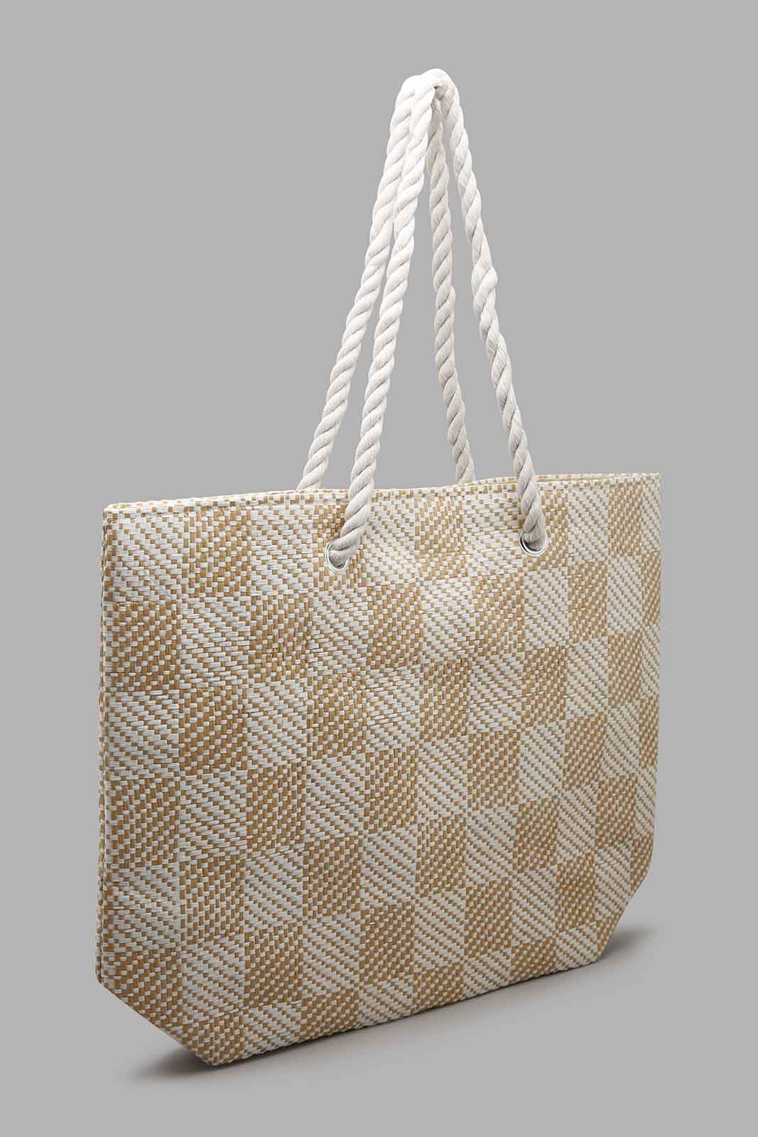 Redtag-Beige-Beach-Bag-Category:Bags,-Colour:Beige,-Filter:Women's-Accessories,-New-In,-New-In-Women-ACC,-Non-Sale,-Section:Women,-W22O,-Women-Bags-Women-