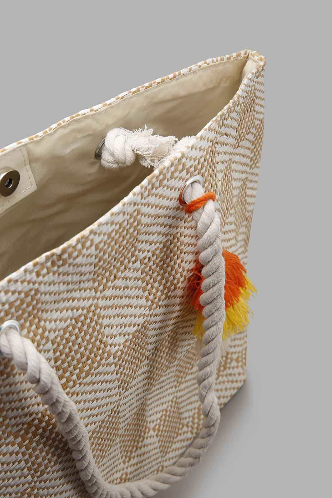 Redtag-Beige-Beach-Bag-Category:Bags,-Colour:Beige,-Filter:Women's-Accessories,-New-In,-New-In-Women-ACC,-Non-Sale,-Section:Women,-W22O,-Women-Bags-Women-
