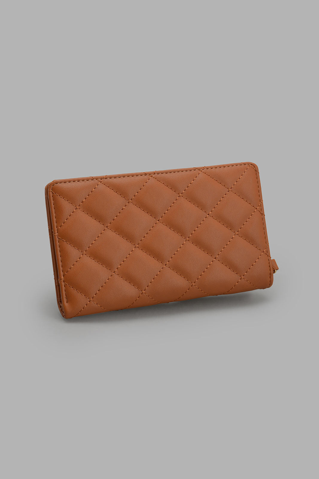 Redtag-Tan-Quilted-Mobile-Purse-Category:Bags,-Colour:Tan,-Filter:Women's-Accessories,-New-In,-New-In-Women-ACC,-Non-Sale,-S22C,-Section:Women,-Women-Bags-Women-