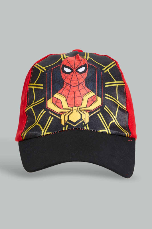 Redtag-Red-And-Black-Spiderman-Cap-BOY-Caps-&-Hats,-Category:BOY-Caps-&-Hats,-CHR,-Colour:Assorted,-Filter:Boys-Accessories,-New-In,-New-In-BOY-ACC,-Non-Sale,-S22C,-Section:Boys-(0-to-14Yrs)-Boys-