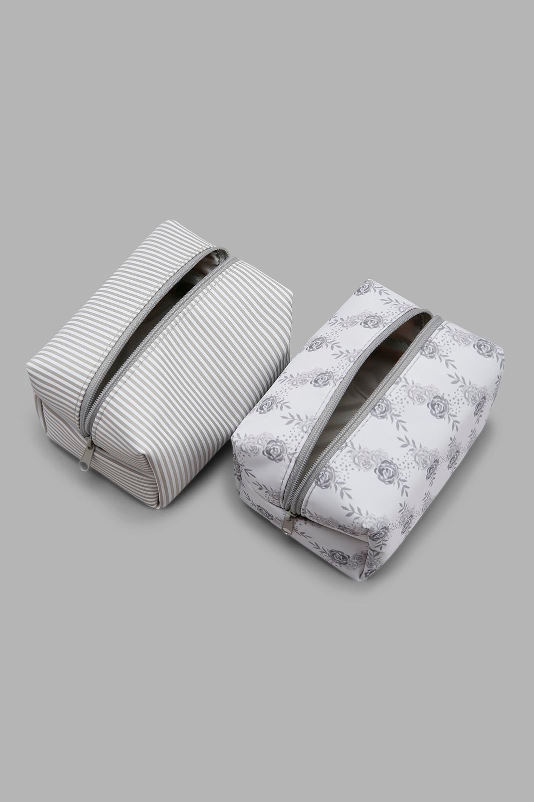 Redtag-Pink-And-White-Polka-Printed-Cosmetic-Pouches-Category:Cosmetics,-Colour:Pink,-Filter:Women's-Accessories,-New-In,-New-In-Women-ACC,-Non-Sale,-Section:Women,-W22O,-Women-Cosmetics-Women-