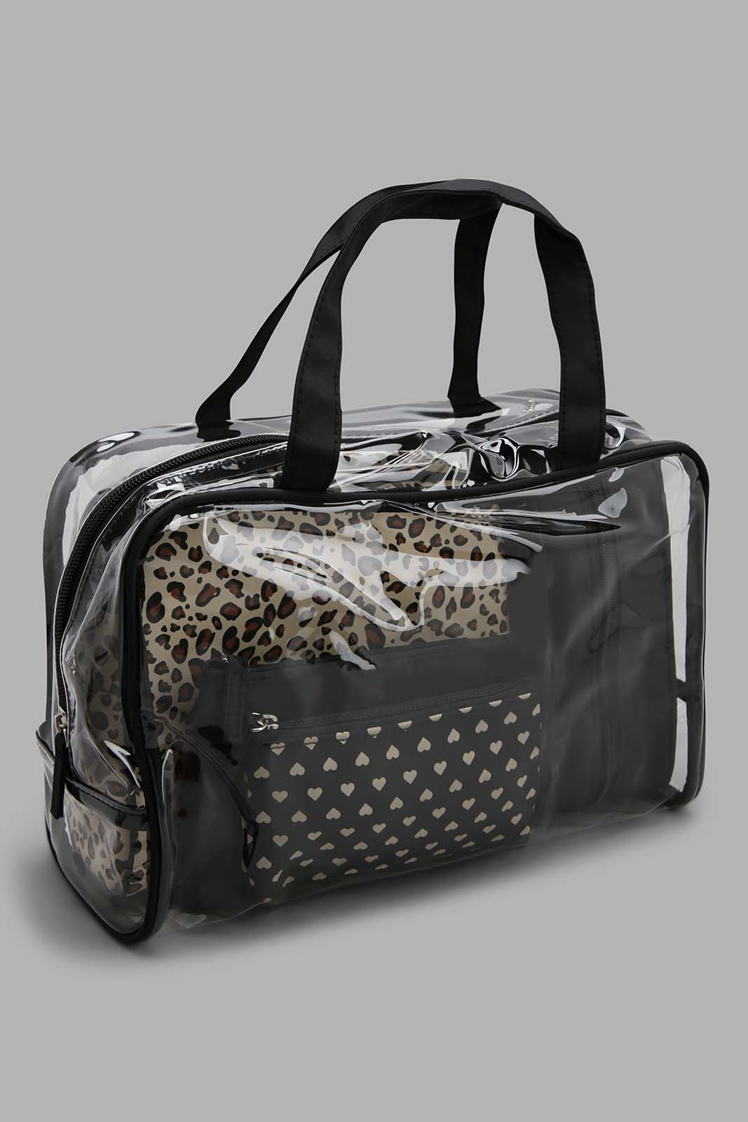 Redtag-Multi-Colour-Animal-Printed-Cosmetic-Pouches-Category:Cosmetics,-Colour:Assorted,-Filter:Women's-Accessories,-New-In,-New-In-Women-ACC,-Non-Sale,-Section:Women,-W22O,-Women-Cosmetics-Women-