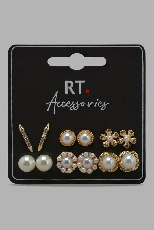 Redtag-Assorted-Studs-Category:Jewellery,-Colour:Assorted,-Filter:Women's-Accessories,-New-In,-New-In-Women-ACC,-Non-Sale,-Section:Women,-W22O,-Women-Jewellery-Women-