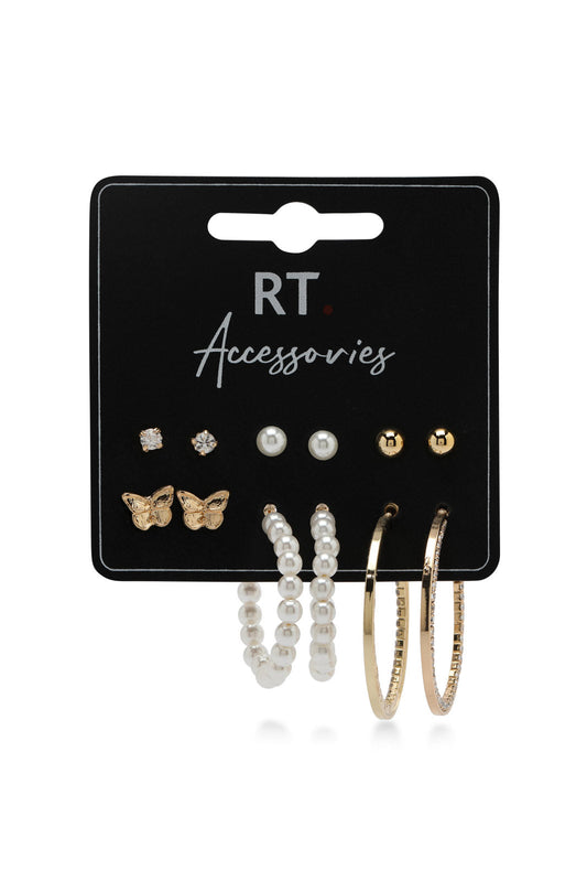 Redtag-Assorted-Studs-2FOR69,-Category:Jewellery,-Colour:Assorted,-Deals:2-FOR-69,-Deals:New-In,-Dept:Ladieswear,-Filter:Women's-Accessories,-New-In-Women-ACC,-Section:Women,-W22O,-Women-Jewellery-Women-